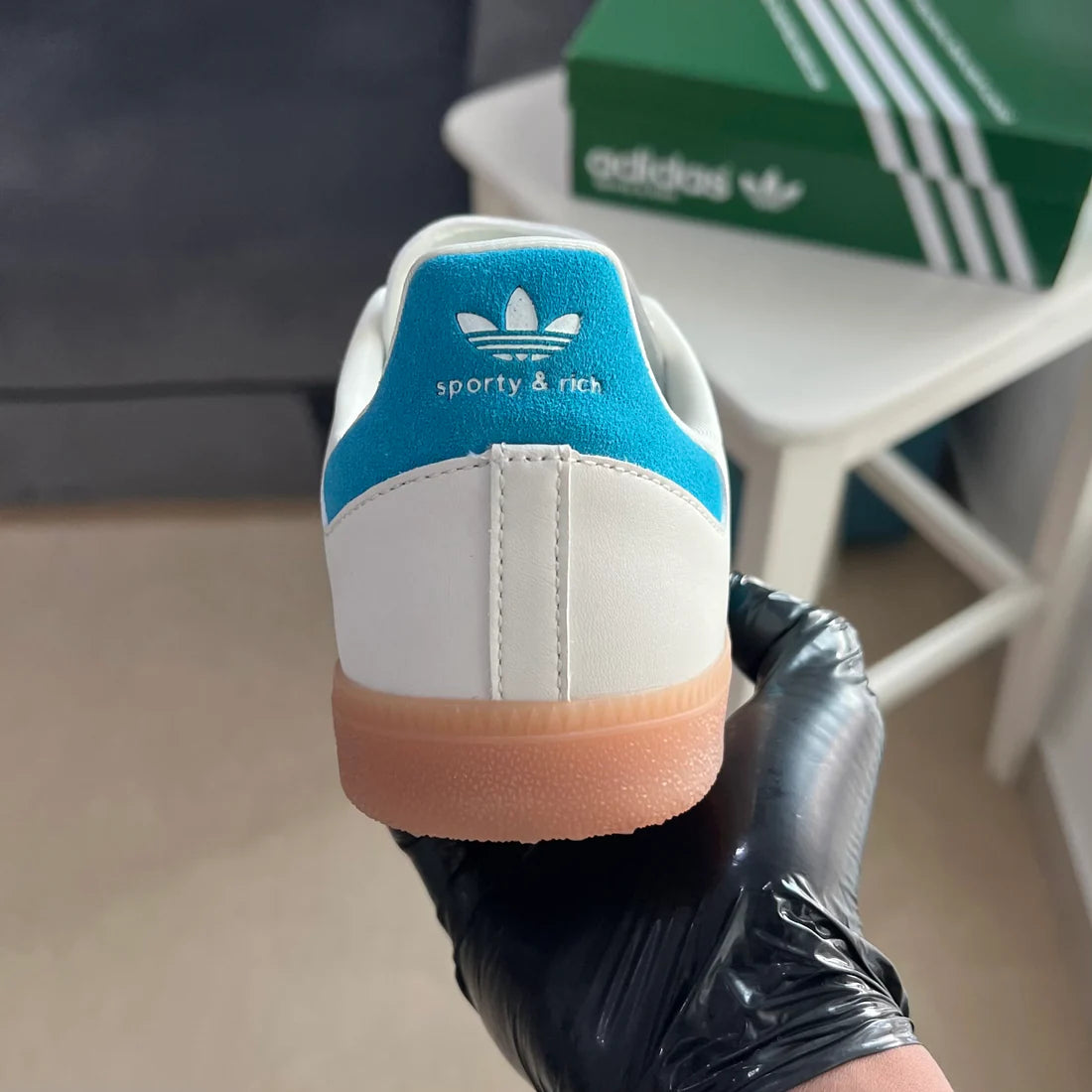 Adidas x Sporty and Rich Samba “Cream Blue”