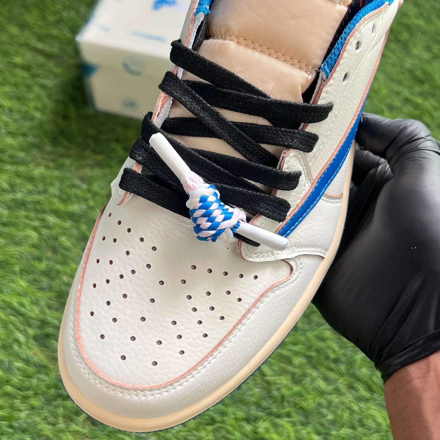Air Jordan 1 Low x Travis Scott x Fragment “Sail Military Blue”