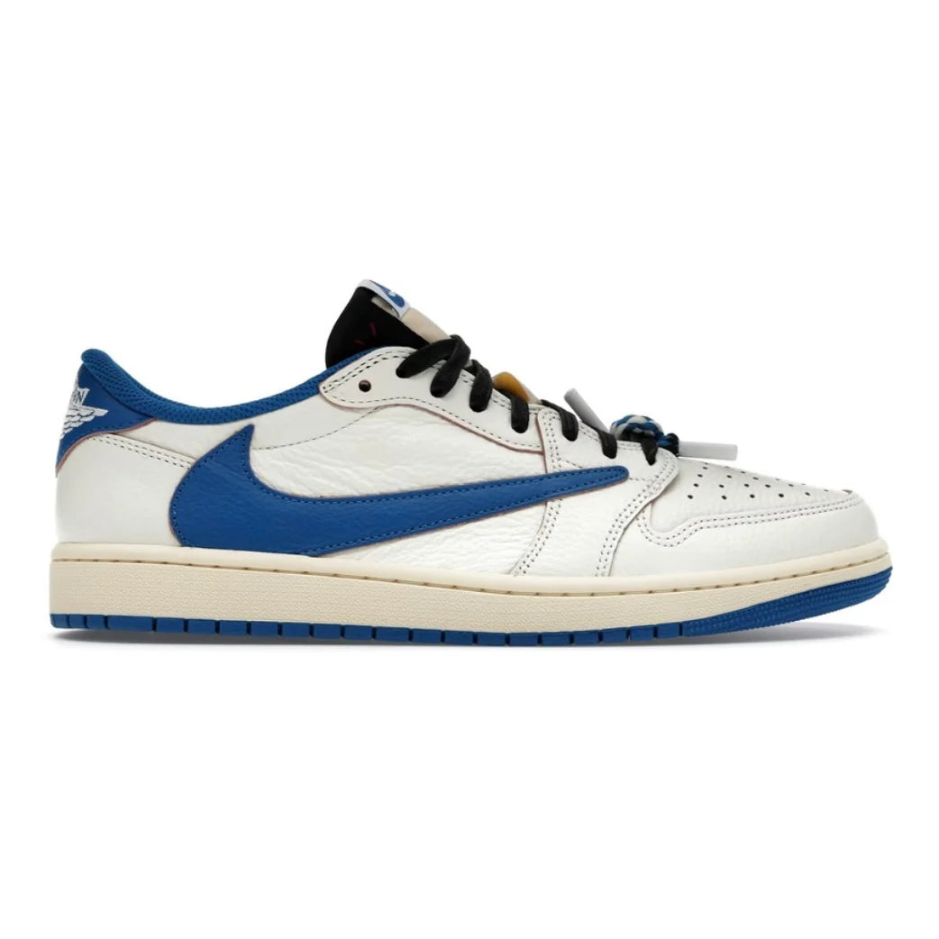Air Jordan 1 Low x Travis Scott x Fragment “Sail Military Blue”