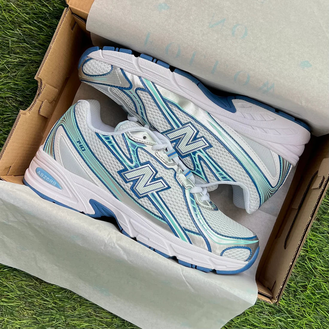 New Balance 740 “White Ice Blue Sea Lime”