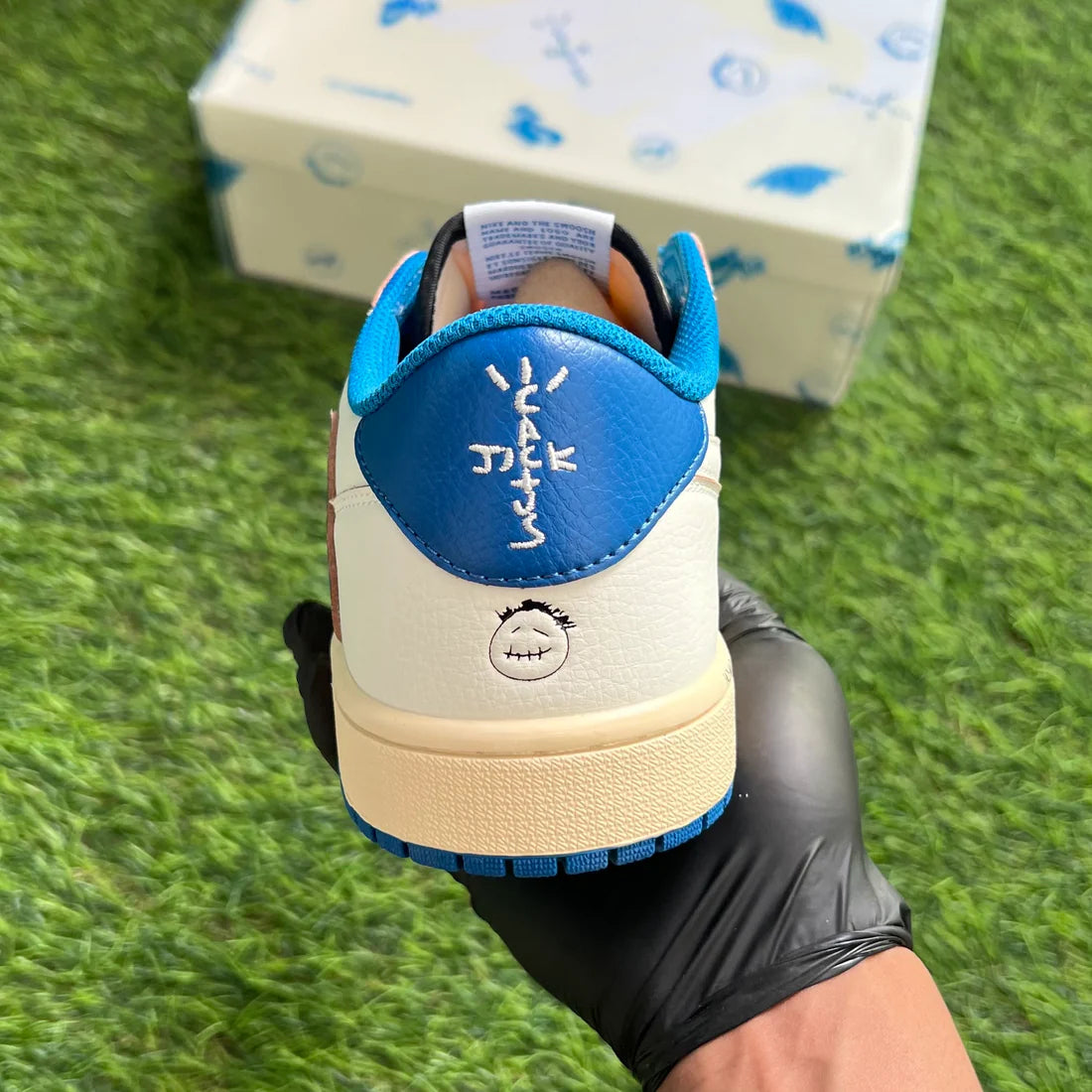 Air Jordan 1 Low x Travis Scott x Fragment “Sail Military Blue”