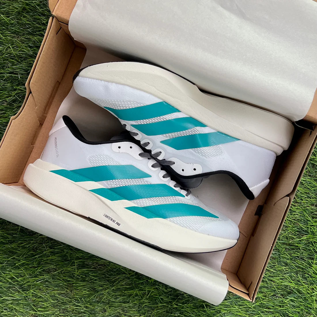 Adidas Adizero Evo SL “White Pure Teal”