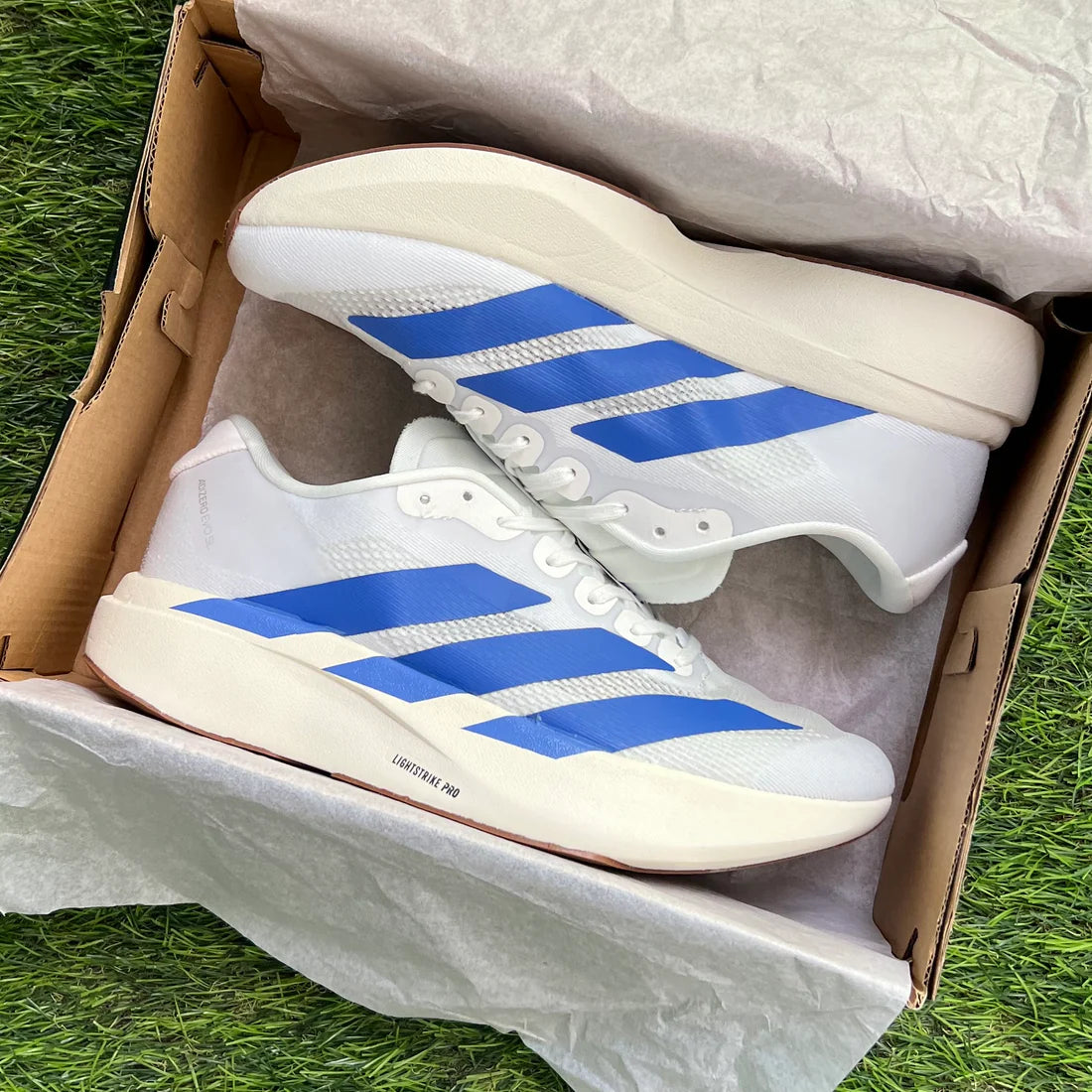 Adizero Evo SL "White Royal Blue"