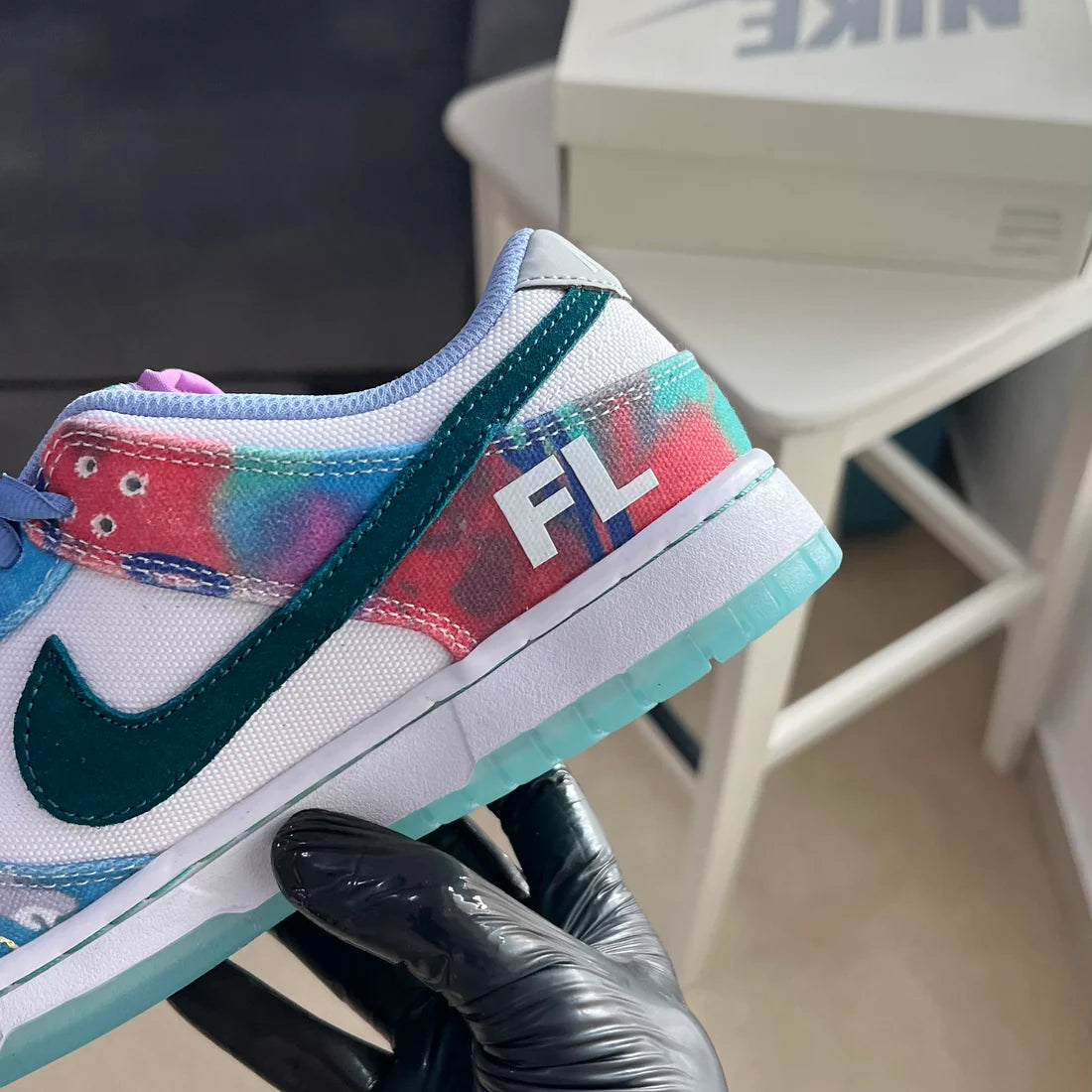Nike SB Dunk x Futura Laboratories “Bleached Aqua”
