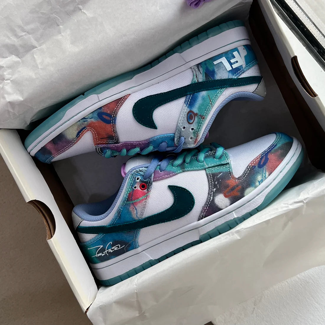 Nike SB Dunk x Futura Laboratories “Bleached Aqua”