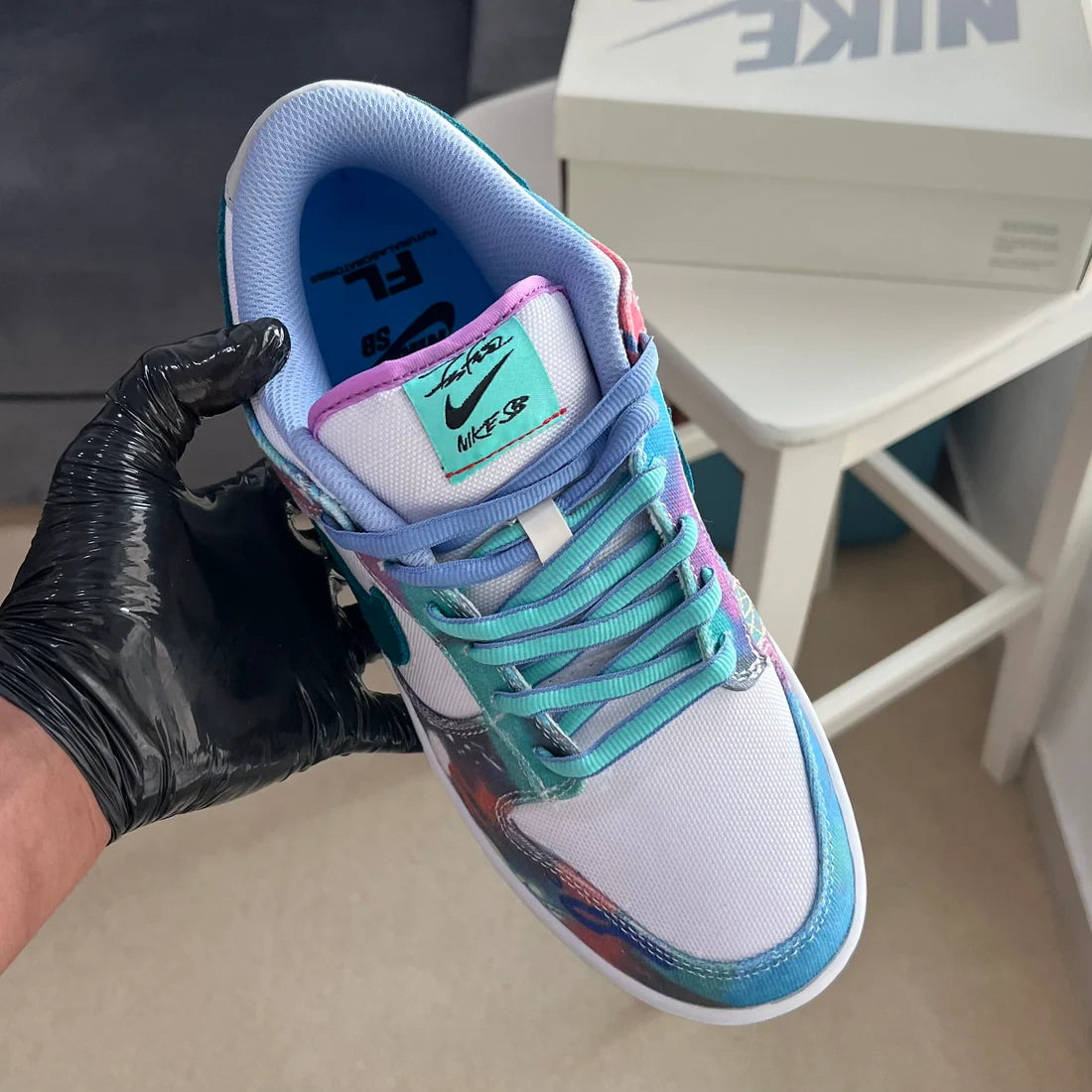 Nike SB Dunk x Futura Laboratories “Bleached Aqua”