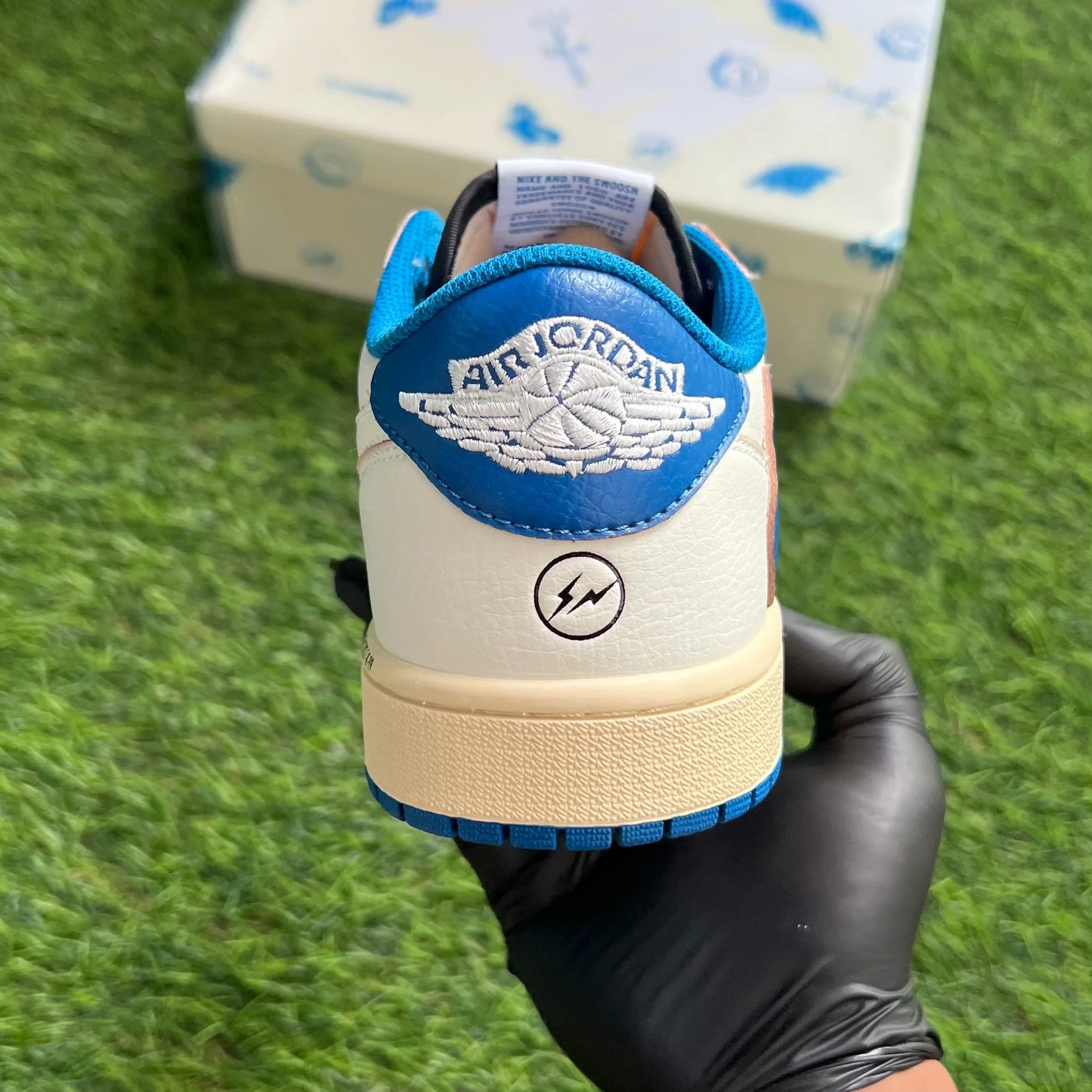 Air Jordan 1 Low x Travis Scott x Fragment “Sail Military Blue”