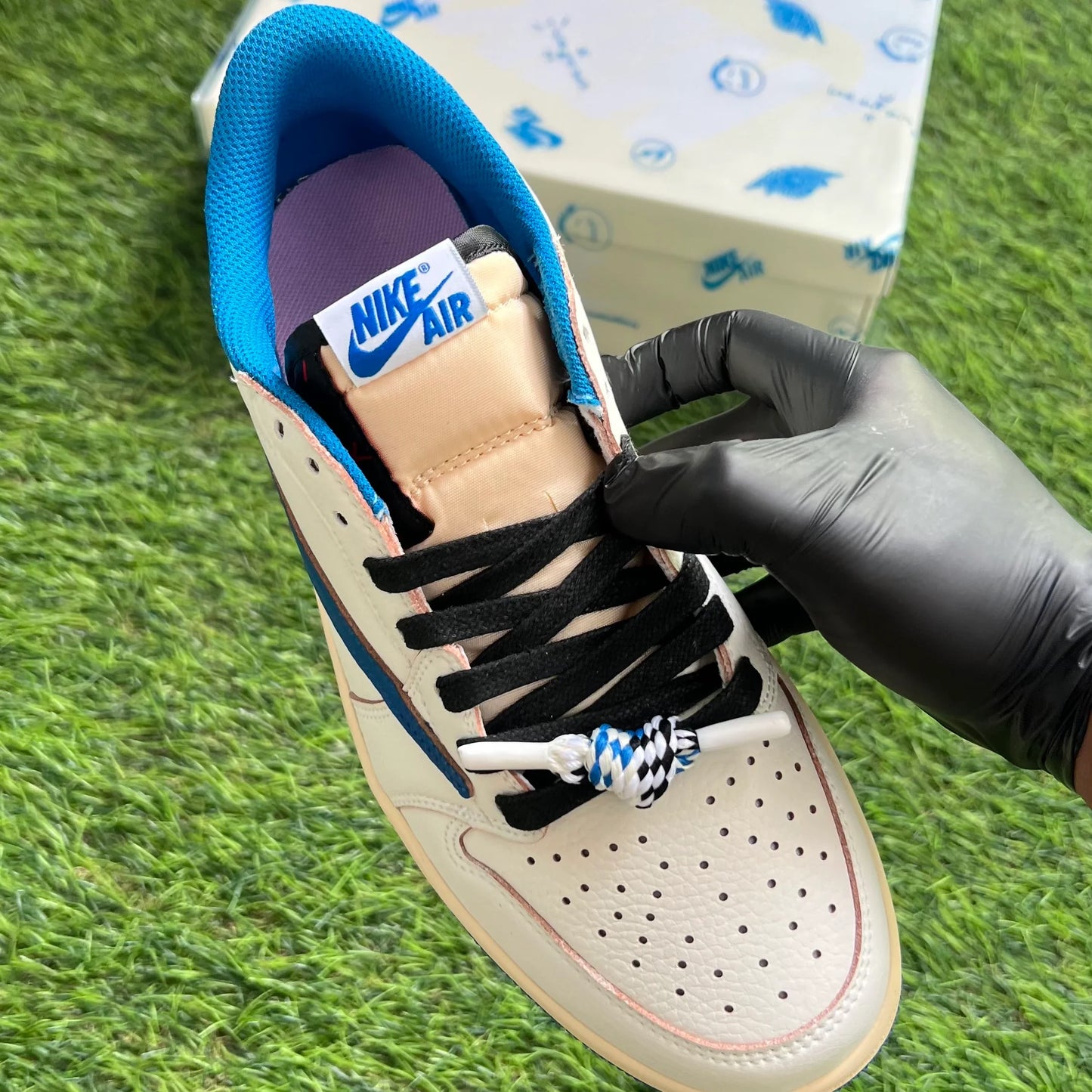 Air Jordan 1 Low x Travis Scott x Fragment “Sail Military Blue”