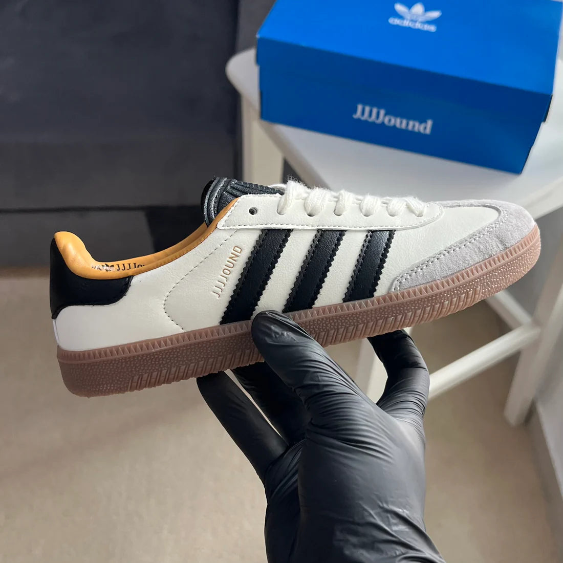 Adidas x JJJJound Samba OG "Off White/Core Black"