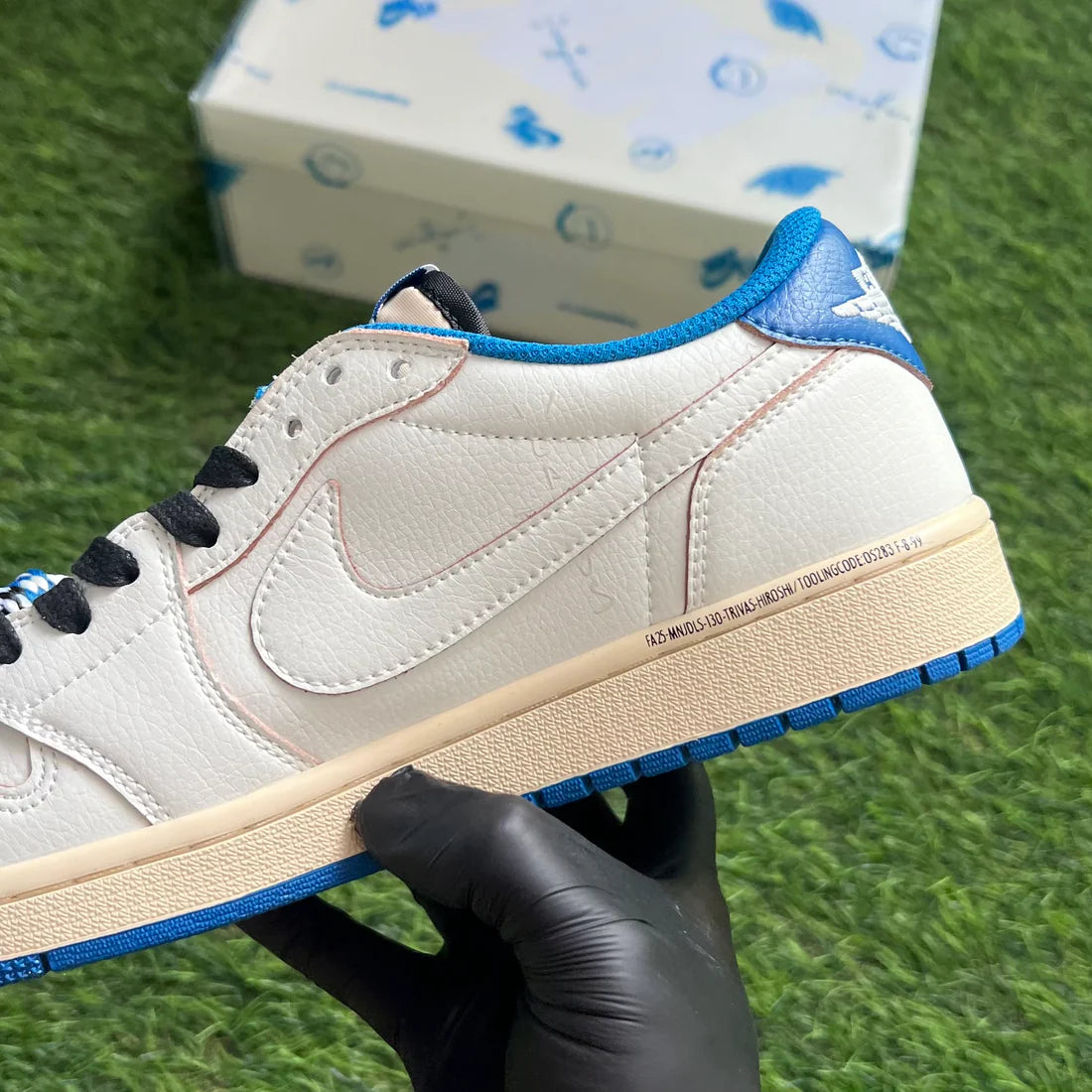 Air Jordan 1 Low x Travis Scott x Fragment “Sail Military Blue”